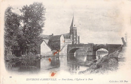 FRANCE - 80 - ENVIRONS D'ABBEVILLE - Pont Remy - L'Eglise Et Le Pont - Carte Postale Ancienne - Abbeville