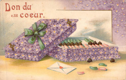 Fleurs - Illustration De Fleurs à Identifier Violettes - Boite à Cadeau - PLIURE - Carte Postale Ancienne - Flowers