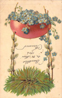 Fleurs - Illustration De Sculpture De Fleurs à Identifier - Carte Postale Ancienne - Blumen