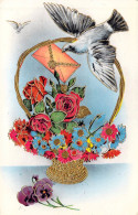 Fleurs - Illustration De Fleurs à Identifier - Pigeon - Carte Postale Ancienne - Fleurs