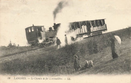 Langres * La Ligne Du Chemin De Fer à Crémaillère * Train Locomotive - Langres