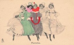 PIERRETTES * CPA Illustrateur Vienne Viennoise * éditeur Raphaël Tuck Et Fils Série 334 * Pierrettes Pierrot Femmes - 1900-1949