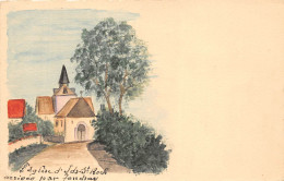 18-IDS-SAINT-ROCHE- EGLISE ( CARTE PEINTE A LA MAIN ) - Andere & Zonder Classificatie