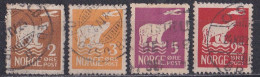 Norwegen Norge 1925 - Mi.Nr. 109 - 111 + 115 - Gestempelt Used - Oblitérés