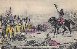 Personnage Historique - Napoléon - Waterloo - Le Général Hill Criant à L'ennemi De Se Rendre - Carte Postale Ancienne - Personaggi Storici