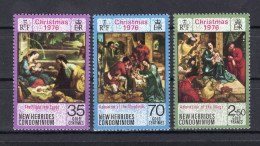 New Hebrides/Nouvelles Hebrides 1976 - Christmas 1976 - Noël - Stamps 3v - MNH** - Excellent Quality - Cartas & Documentos