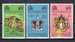 New Hebrides/Nouvelles Hebrides 1977 - Silver Jubilee Of Her Majesty Elisabeth II - Stamps 3v - MNH** - Cartas & Documentos