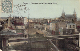 FRANCE - 78 - POISSY - Panorama De La Place De La Mairie - Carte Postale Ancienne - Poissy