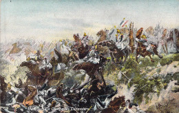 Personnage Historique - Napoléon - Waterloo - La Charge Des Cuirassiers - Carte Postale Ancienne - Personaggi Storici