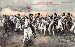 Personnage Historique - Napoléon - Waterloo - Charge De La Cavalerie Ecossaise  - Carte Postale Ancienne - Personaggi Storici