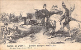 Personnage Historique - Napoléon - Waterloo - Dernière Charge De Wellington - Carte Postale Ancienne - Historical Famous People