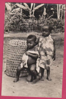 Guiné Española, Ecuatorial Guinea Guinee, Niños Indigenas, Native Children, Real Photo Postcard - Equatorial Guinea
