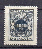 OM31 - POLONIA 1923,  TASSE   Yvert N. 59 Linguellato  * (BIG2) - Strafport