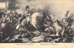 Personnage Historique - Napoléon - Waterloo - Napoléon à Waterloo - Carte Postale Ancienne - Personaggi Storici