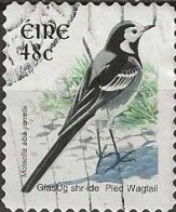 IRELAND 2002 New Currency. Birds - 48c. - Pied Wagtail FU Self Adhesive - Oblitérés