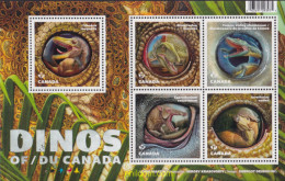 700226 MNH CANADA 2016 FAUNA PREHISTORICA - DINOSAURIOS - Andere & Zonder Classificatie