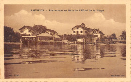 AMPHION-LES-BAINS-74-Haute-Savoie-Restaurant Et Baie De L'Hôtel De La Plage-Photo Combier, Mâcon-CIM - Autres & Non Classés