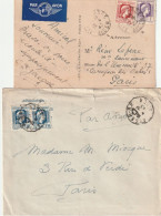 Marianne D'Alger, 1 Lettre, 1 Carte  D'Algérie. - 1944 Hahn Und Marianne D'Alger