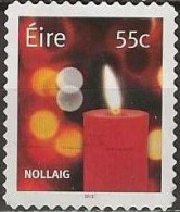 IRELAND 2012 Christmas - 55c. - Candle FU - Usados
