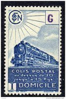 France Colis Postaux N° 222B XX Livraison à Domicile : ( 7 F. 20 ) Bleu  Sans Charnière, TB - Mint/Hinged