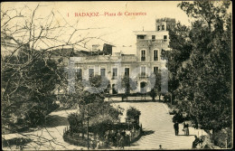 VINTAGE PHOTO POSTCARD PLAZA CERVANTES BADAJOZ ESPAÑA SPAIN  CARTE POSTALE - Badajoz