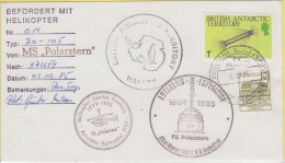 British Antarctic Territory (BAT) Antarctic Heli Flight From Polarstern To Halley 2.2.1985 (KK182D) - Polar Flights