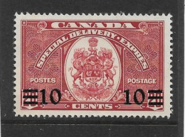 CANADA 1939 10c ON 20c SPECIAL DELIVERY SG S11 UNMOUNTED MINT Cat £10 - Correo Urgente