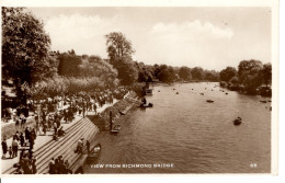 LONDON VIEW FROM RICHMOND BRIDGE - River Thames