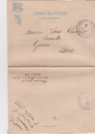 Guerre 14 Lettre Enveloppe Porte-bonheur Trèfle FM Franchise Militaire CAD Trésor & Postes SP 218 2 10 ? - Guerra Del 1914-18