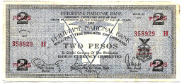 PHILIPPINES  ILOILO  Province 2 Pesos  #306  Série De 1941  Billet Bleu ,  Circulé, - Philippines