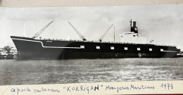 KORRIGAN Korrigan * Bateau Commerce Cargo * Porte Conteneur Messageries Maritimes * Photo Ancienne 17x7cm - Handel