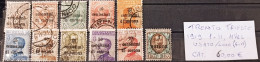 Trento Trieste 1918, 1-11, Usati/linguellati  Used/MLH Cat 28euro - Trentino & Triest