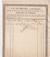 Brussel - Facture Marchand De Soieries  J.B. De Meure - 1813 (V2411) - 1800 – 1899