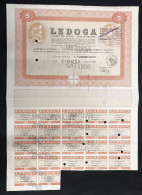 LEDOGA Spa Milano Certificto Per 5 Azioni  Cod.doc.336 - Agricultura