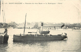 SAINT NAZAIRE - Panorama Du Vieux Bassin, Le Remorqueur "Pétrel". - Schlepper