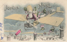 Santa Claus , Père Noël * CPA Illustrateur ORENS Orens * Joyeux NOEL Joyeuse St Nicolas * Aviation Avion Jeux Jouets - Santa Claus