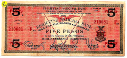 ILOILO  Province 5 Pesos  #307  Série De 1941  Billet Rouge ,Pr. NEUF,  Brun Sur La Tranche - Philippines