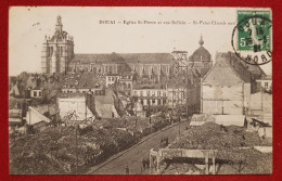 Delcampe - CPA - Douai - Eglise St Pierre Et Rue Bellain - Douai