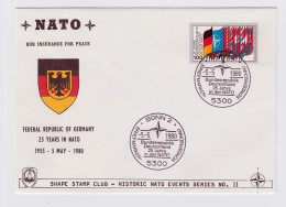 Bundesrepublik 25 Jahre In Der NATO 1980 - Privé Briefomslagen - Gebruikt
