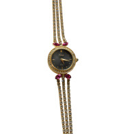 Pretty Vintage Diamante And Gold Tone Ladies Watch - 16.5 Cm - Relojes De Joyas