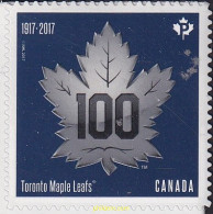 700246 MNH CANADA 2017 CENTENARIO DEL CLUB DE HOCKEY SOBRE HIELO "MAPLE LEAFS" DE TORONTO - Otros & Sin Clasificación