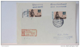 DDR : R-Fern-Eil-Brief Mit 35 Pf "25 J. GST" Mit SbPA-R-Zettel 3 Aus 5820 Bad Langensalza 1 (746) V27.6.90 Knr: 2222(2) - Labels For Registered Mail