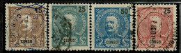 Congo, 1898/901, # 17, 19/21, Used - Congo Portoghese