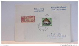 DDR: R-Ex-Brief Mit 70 Pf Fachwerkbauten In DDR Mit OR Und 50 Pf SbPA-R-Zettel, 43 Quedlinburg(706) 25.6.90 Knr:2628 - Etiquetas De Certificado