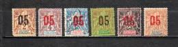 Anjouan   1912  .-    Y&T Nº   20/25    (  20  Falta Punta  ) - Used Stamps