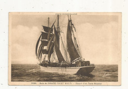 Cp, Bateau De Pêche, Départ D'un Terre Neuvier ,  Baie De DINARD SAINT MALO , écrite - Pêche