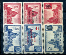 Indochine       222/223 *- 294/295 * - 299/300 * - Unused Stamps