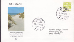 Denmark (FDC Cachet, Bur NOT A FDC !!) Brotype IId VOJENS (***1) 1979 Cover Brief Lettre - Covers & Documents