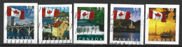 Canada 2004. Scott #2076-80 (U) Flag And Tourism Areas  *Complete Set* - Oblitérés