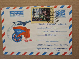 Lettre   LETTRE RUSSIE URSS LETTRE ENTIER  PAR AVION POUR BELFORT GORLOVKA - ...-1857 Préphilatélie